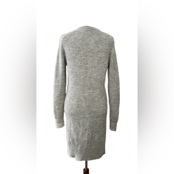 MICHAEL MICHAEL KORS Gray Merino Wool Blend Crew Neck Sweater Dress Small - Picture 3 of 8